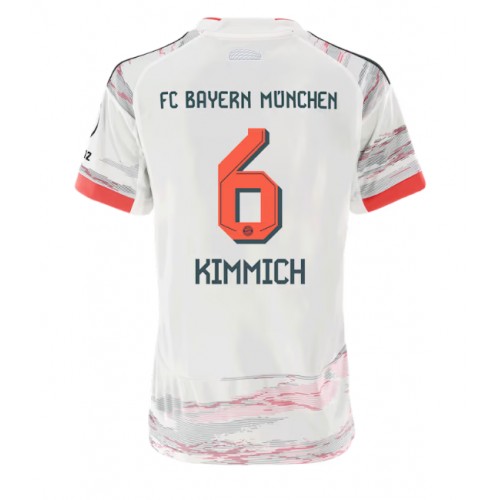 Bayern Munich Joshua Kimmich #6 Bortatröja Kvinnor 2025-26 Kortärmad Bayern Munich Joshua Kimmich #6 Bortatröja Kvinnor 2025-26 Kortärmad